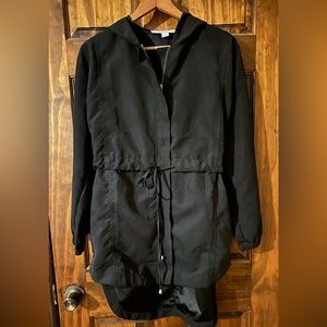 Light weight zip up jacket with hood. Boutique brand. Worn once.
